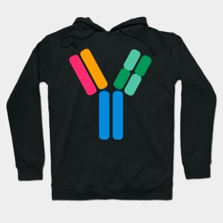 Colourful Antibody Structure Biology Diagrams Hoodie